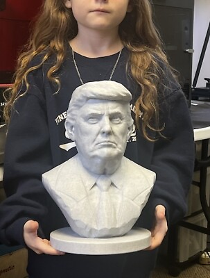 #ad Massively HUGE FREE GIFT 🎁 President Donald Trump Bust Marble 3d Print Statue