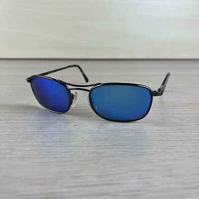 #ad Costa Del Mar Metal Pilot Sunglasses Blue Mirror Navigator