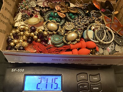 #ad Single Earrings Lot For Craft Vintage And Now 2 Lbs