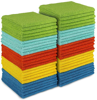 #ad Microfiber Cleaning Cloths 50Pack All Purpose Polishing Rags No scratch Towel