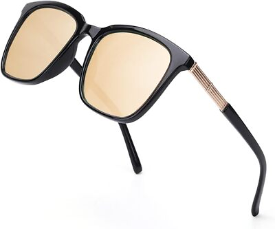 #ad SIPHEW Polarized Sunglasses for Women Mirrored Sunglasses Fashion Oversized Eye