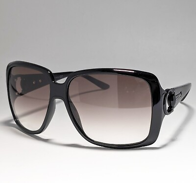 #ad Gucci GG 3105 S Sunglasses Horsebit Black Scratches USED