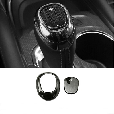 #ad For Chevrolet Equinox Black Titanium 18 2021 Gear Shift Knob Head Cover Trim 2*
