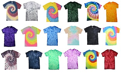 #ad Many Colored Tie Dye T Shirts Kids amp; Adult 100% Pre Shrunk Cotton