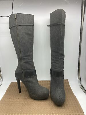#ad Gabriella Rocha Studio Gray Jean Ankle Boots Size 9M