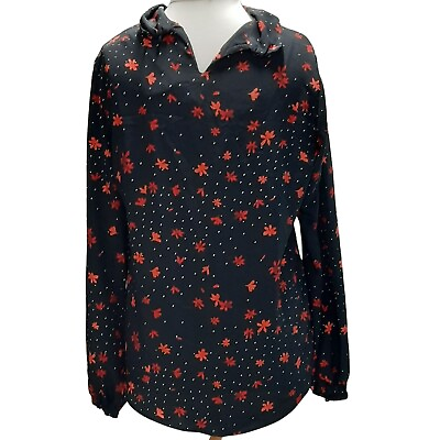 #ad Wallis Ladies Long Sleeve Floral Office Top Womens Shirt blouse Size 8 10 12 14 GBP 15.30