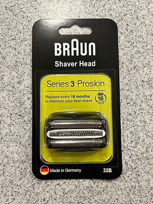 #ad 32B Replacement Shaver Head Foil Cassette for Braun Shavers Razor Series 3 Black