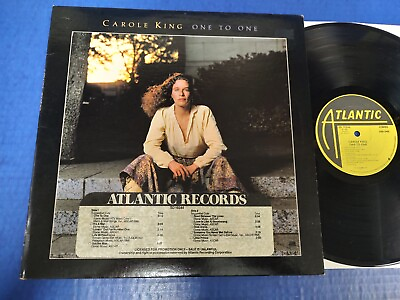 #ad Carole King One To One 1982 Rock LP Atlantic Promo Timing Strip EX VINYL