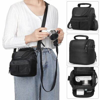 #ad Digital Camera Shoulder Bag Corssbody Sling Waist Case for DSLR SLR Canon Nikon