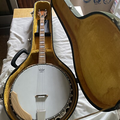 #ad Vintage Conqueror 4 String Banjo Mint Condition with nice case $374.99
