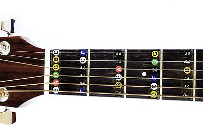 #ad Guitar Fret Stickers Color Coded for Fretboard Note Positions $20.58