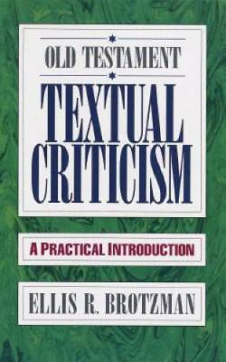 #ad Old Testament Textual Criticism: A Practical Introduction Paperback GOOD