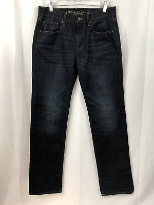 #ad American Eagle Outfitters Mens Original Straight Jeans Size 32x36 Actual 32x34