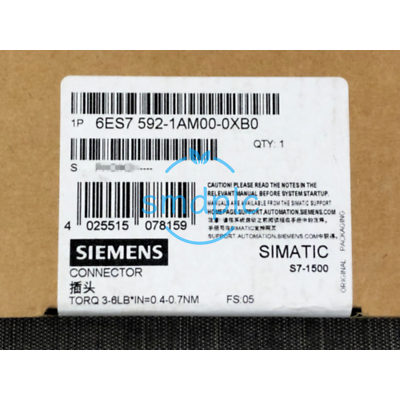 #ad 5PC new Siemens 6ES7592 1AM00 0XB0 6ES7592 1AM00 0XB0 SIMATIC S7 1500 GN