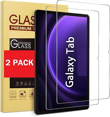#ad 2X Screen Protector For Samsung Galaxy Tab A9 S9 FE S8 S7 A8 A7 Tempered Glass $9.99