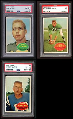 #ad 1960 Topps Football Complete Set Premier 7.5 NM