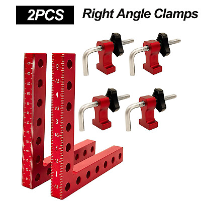 #ad 90 Degree Positioning Squares Right Angle Clamp 5.5quot; x 5.5quot; Corner Clamps 2pcs $22.99