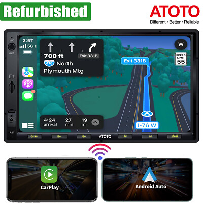 #ad ATOTO 7quot; F7WE Car Stereo 2DIN GPS Navigation Wireless Android Auto CarPlayFM AM