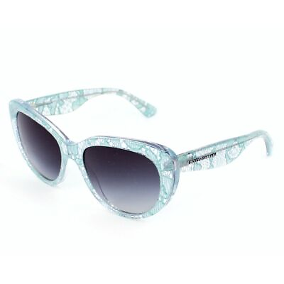 #ad Dolceamp;Gabbana Women Light Blue Sunglasses Acetate Floral Lace Casual Eyeglasses