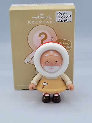 #ad Hallmark Keepsake Christmas Ornament Mystery Ornament Toymaker Santa 2011