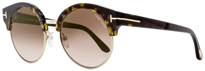 #ad Tom Ford ALISSA 02 TF608 52G Tortoise Round Plastic Sunglasses Frame 54 21 140 $171.60