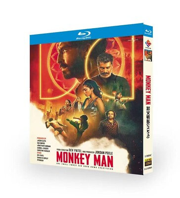 #ad Monkey Man 2024 Blu ray TV Series 1 Disc All Region free Boxed English