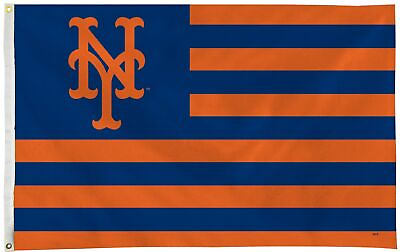 #ad New York Mets Premium Flag Banner 3x5 Feet Country Design Metal Grommets