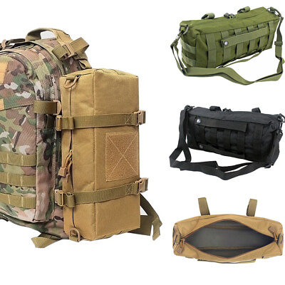 #ad Tactical Large Capacity Waist Pack Molle Pouch Multi Purpose Outdoor Storage Bag
