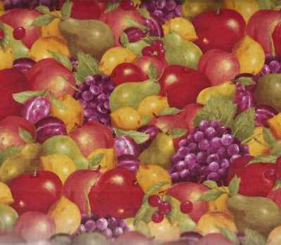 #ad Picked Fresh Wilmington mixed fruit food kitchen fabric