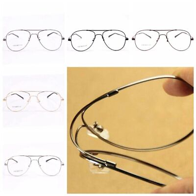 #ad Flexible Full Rim Eyeglass Frame Titanium Alloy Business Optical Rx Glasses N