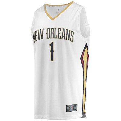 #ad NBA Zion Williamson #1 New Orleans Pelicans Jersey Brand New Fanatics Branded