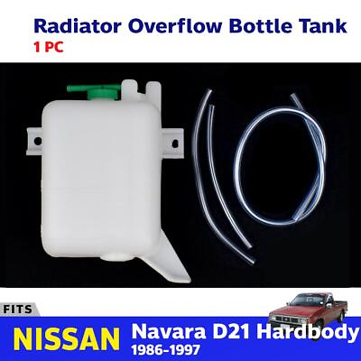 #ad Radiator Reserve Overflow Tank Bottle Coolant Fits Nissan D21 Pickup UTE 1986 97