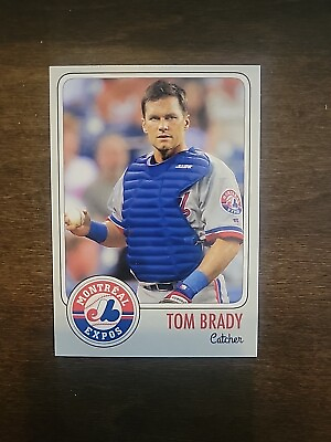 #ad Tom Brady Baseball Card #12 Mont Expos
