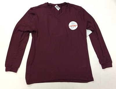 #ad West Loop Women#x27;s Long Sleeve Burgundy Shirt Choose Size Free Shipping