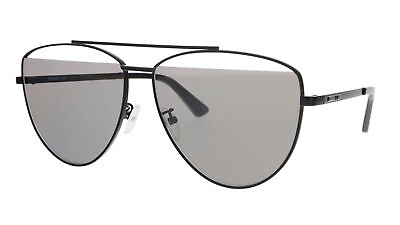 #ad McQ MQ0157S 001 Black Aviator Sunglasses