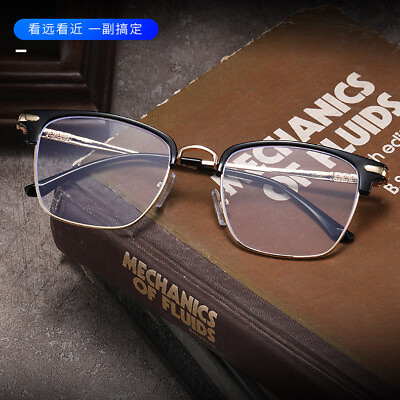 #ad Anti blue ray glasses Progressive multifocal Reading Large glasses for Faramp;Near