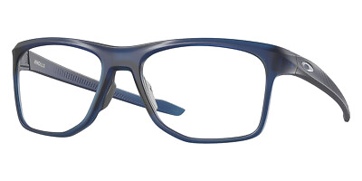 #ad Oakley OX8144 Eyeglasses Men Satin Transparent Blue 57mm New 100% Authentic