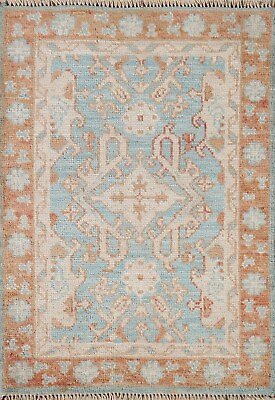 #ad Traditional Oushak Turkish Wool 2x3 Turquoise Rug Hand made