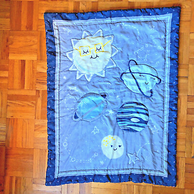 #ad Blanket TREND LAB duvet Galaxy Sun Moon Star Patchwork Comforter child boy girl