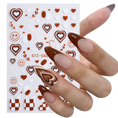 #ad Drawing Pattern Nail Stickers Waterproof Nail Art Design DIY Decals Easy Use