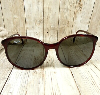 #ad Bamp;L Ray Ban U.S.A. Vintage Round Wine Sunglasses W0345 Trish Traditionals 56mm