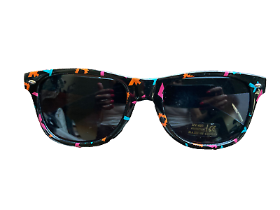 #ad Unisex Black Classic Sunglasses with Party Fiesta Confetti Design