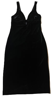 #ad Express NWT Perfect Little Black Velour Elegant Party Dress Women 4 MSRP $79.90
