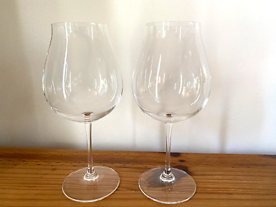 #ad Riedel Vinum World Pinot Noir Wine Glasses 9.3quot; Height 2.75quot; Diameter Set of 2