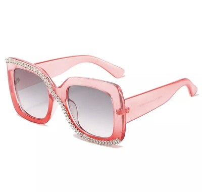 #ad pink rhinestone sunglasses