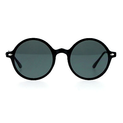 #ad Unisex Fashion Sunglasses Round Circle Horn Rim Frame Flat Lens UV 400