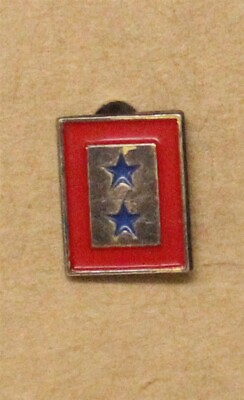 #ad Son In Service Sweetheart pin painted silver Bar w 2 Stars 3123
