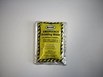 #ad 10 Mayday Emergency Drinking Water Pouches Survival bug out bag disaster kit
