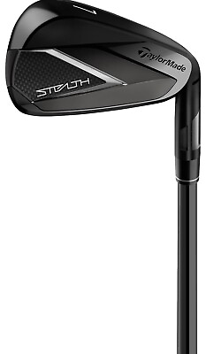 #ad Taylormade Stealth Black Irons Left Carbon Steel Regular SINGLE 7 IRON LEFTY