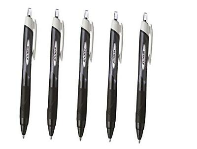 #ad uni ball Jetstream RT Retractable Roller Ball Pens Rubber Grip 1.0mm Black Ink
